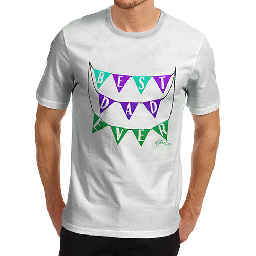 Men's Best Dad Ever Bunting T-Shirt