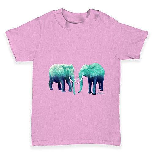 Blue Elephants Baby Toddler T-Shirt