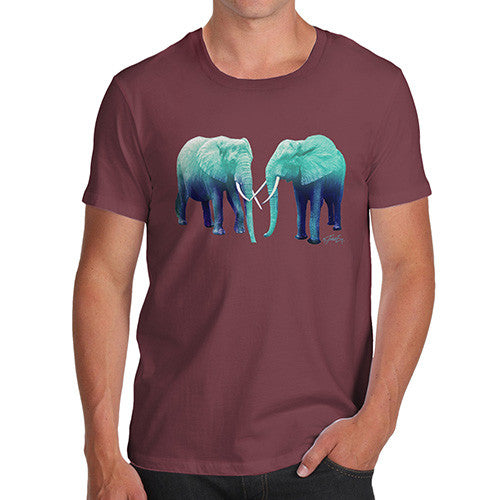 Men's Blue Elephants T-Shirt