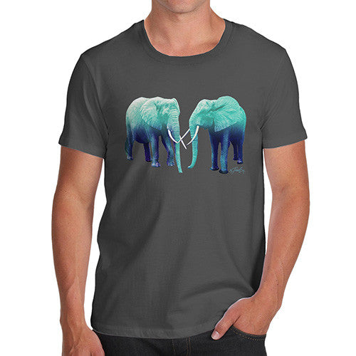 Men's Blue Elephants T-Shirt