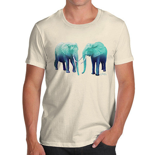 Men's Blue Elephants T-Shirt