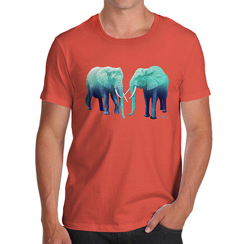 Men's Blue Elephants T-Shirt