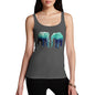 Women's Blue Elephants Tank Top