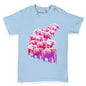 Pink Elephants On Parade Baby Toddler T-Shirt