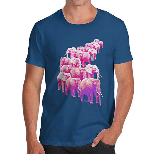 Men's Pink Elephants On Parade T-Shirt