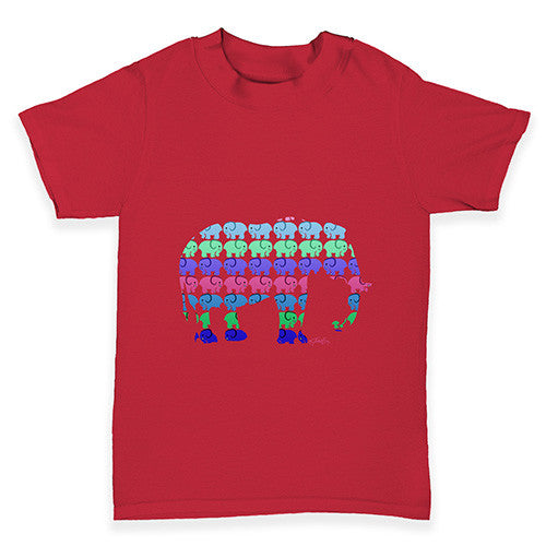 Elephants Pattern Baby Toddler T-Shirt