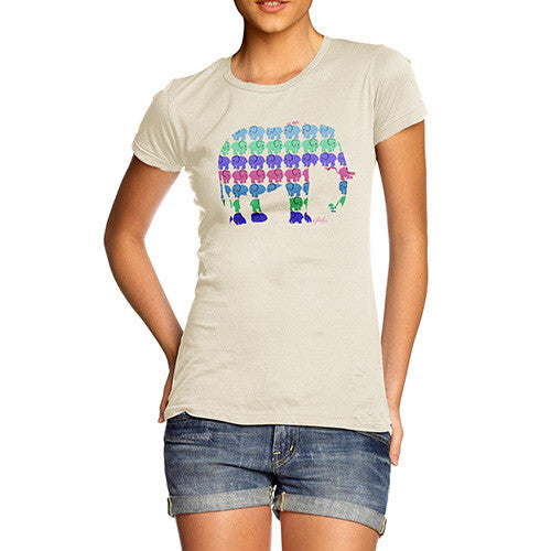 Women's Elephants Pattern T-Shirt