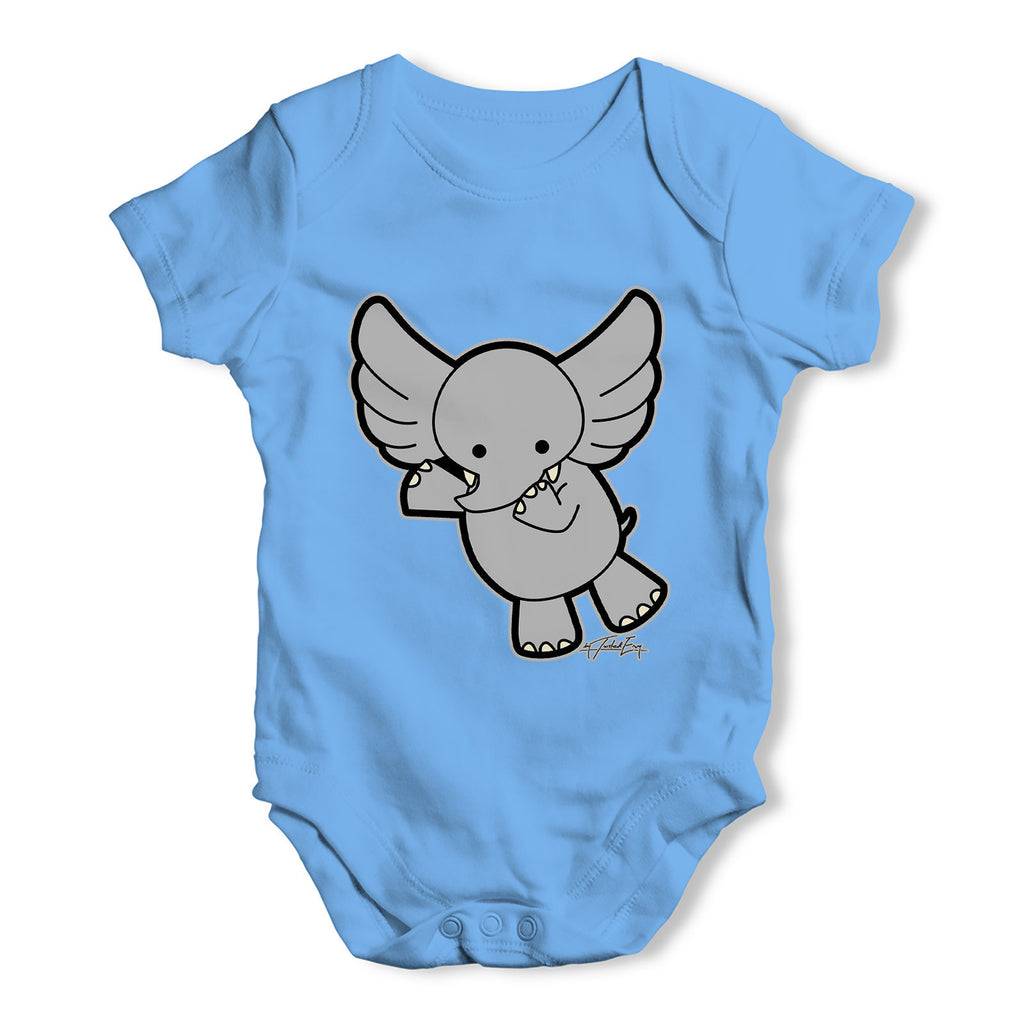 Flying Elephant Baby Grow Bodysuit