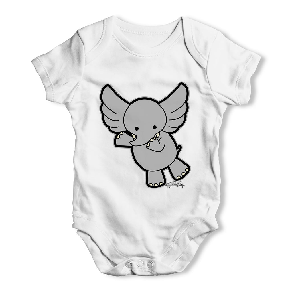 Flying Elephant Baby Grow Bodysuit