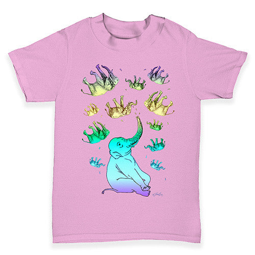 Elephant Rainbow Baby Toddler T-Shirt