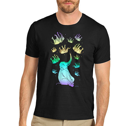 Men's Elephant Rainbow T-Shirt