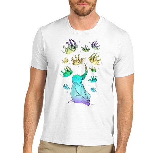 Men's Elephant Rainbow T-Shirt