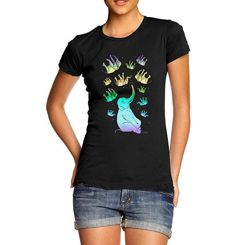 Women's Elephant Rainbow T-Shirt