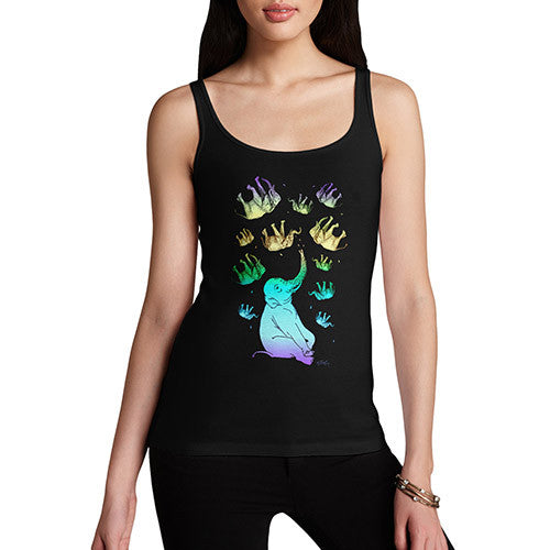 Women's Elephant Rainbow Tank Top