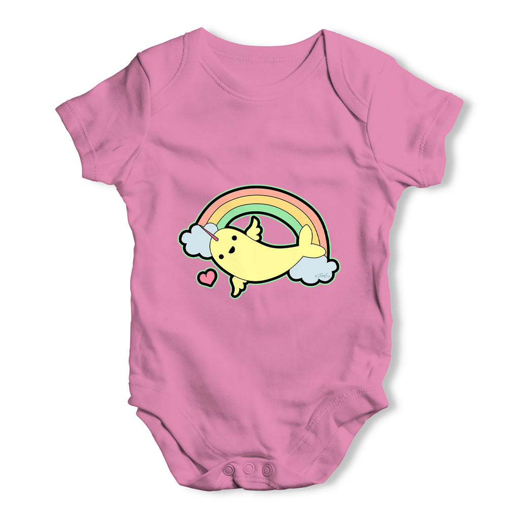 Narwhal Rainbow Fantasy Baby Grow Bodysuit