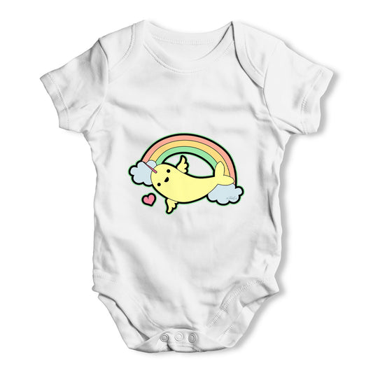 Narwhal Rainbow Fantasy Baby Grow Bodysuit