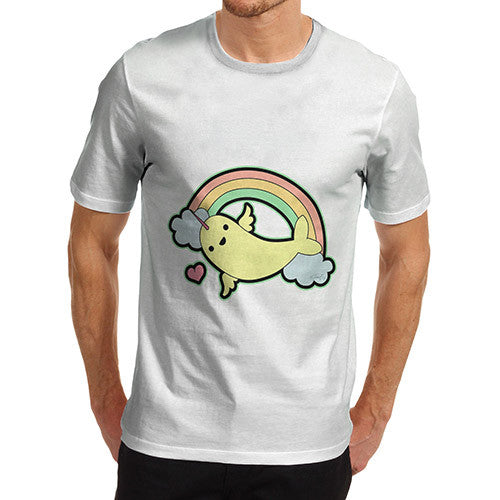Men's Narwhal Rainbow Fantasy T-Shirt