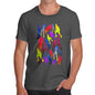 Men's Basketball Rainbow Pattern T-Shirt