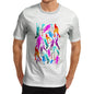 Men's Basketball Rainbow Pattern T-Shirt