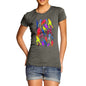 Women's Basketball Rainbow Pattern T-Shirt