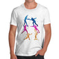 Men's Rainbow Fencing Pattern T-Shirt