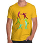 Men's Rainbow Fencing Pattern T-Shirt