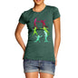 Women's Rainbow Fencing Pattern T-Shirt