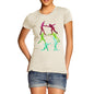 Women's Rainbow Fencing Pattern T-Shirt