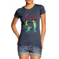 Women's Rainbow Fencing Pattern T-Shirt