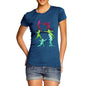 Women's Rainbow Fencing Pattern T-Shirt