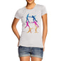 Women's Rainbow Fencing Pattern T-Shirt