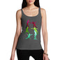 Women's Rainbow Fencing Pattern Tank Top