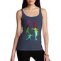 Women's Rainbow Fencing Pattern Tank Top