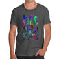 Men's Cricket Silhouette Pattern T-Shirt