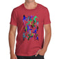 Men's Cricket Silhouette Pattern T-Shirt