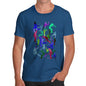 Men's Cricket Silhouette Pattern T-Shirt