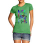 Women's Cricket Silhouette Pattern T-Shirt