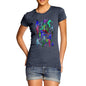 Women's Cricket Silhouette Pattern T-Shirt