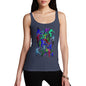 Women's Cricket Silhouette Pattern Tank Top