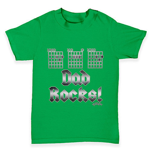 Dad Rocks Fretboard Baby Toddler T-Shirt