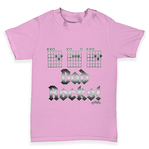 Dad Rocks Fretboard Baby Toddler T-Shirt