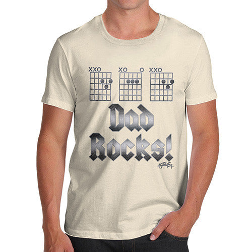 Men's Dad Rocks Fretboard T-Shirt