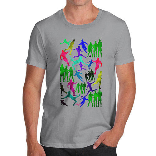 Men's Soccer Football Silhouettes T-Shirt