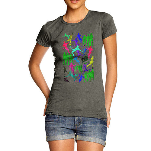 Women's Soccer Football Silhouettes T-Shirt