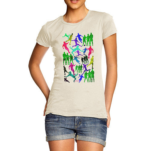 Women's Soccer Football Silhouettes T-Shirt