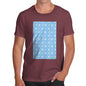 Men's Flowers And Snowflake Pattern T-Shirt