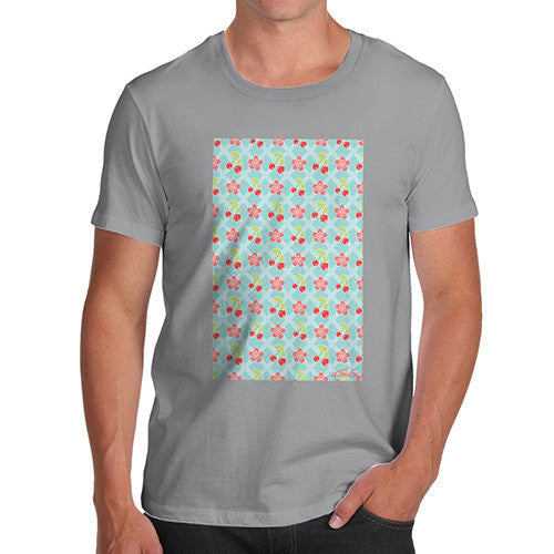 Men's Cherry Blossom Pattern T-Shirt