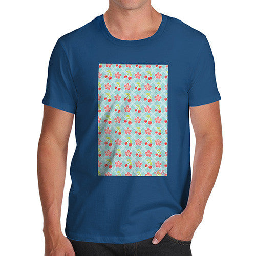 Men's Cherry Blossom Pattern T-Shirt