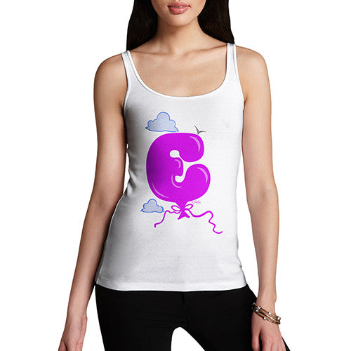 Women's Alphabet Letter E Tank Top