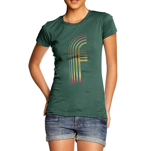 Women's Big Letter F T-Shirt